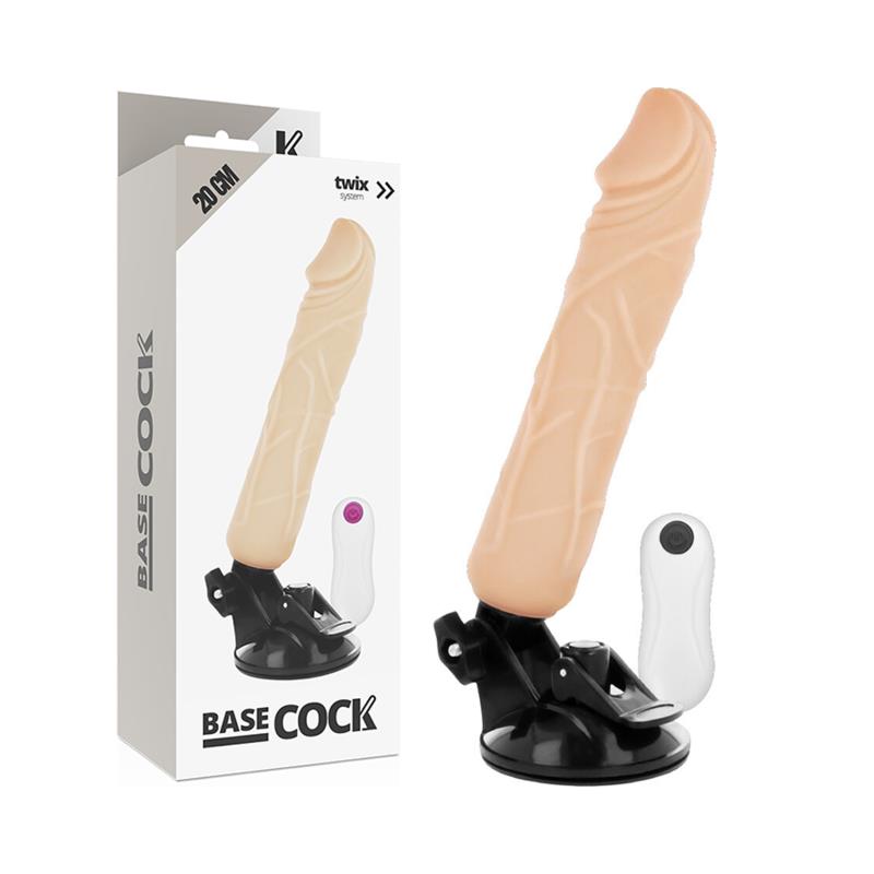 REALISTIC VIBRATOR REMOTE CONTROL FLESH 20 CM -O- 4 CM