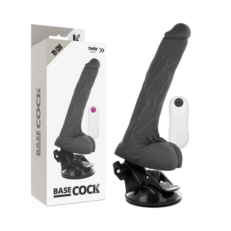 REALISTIČNI VIBRATOR Z DALJINSKIM UPRAVLJANJEM KOŽE 19 CM -O- 4 CM