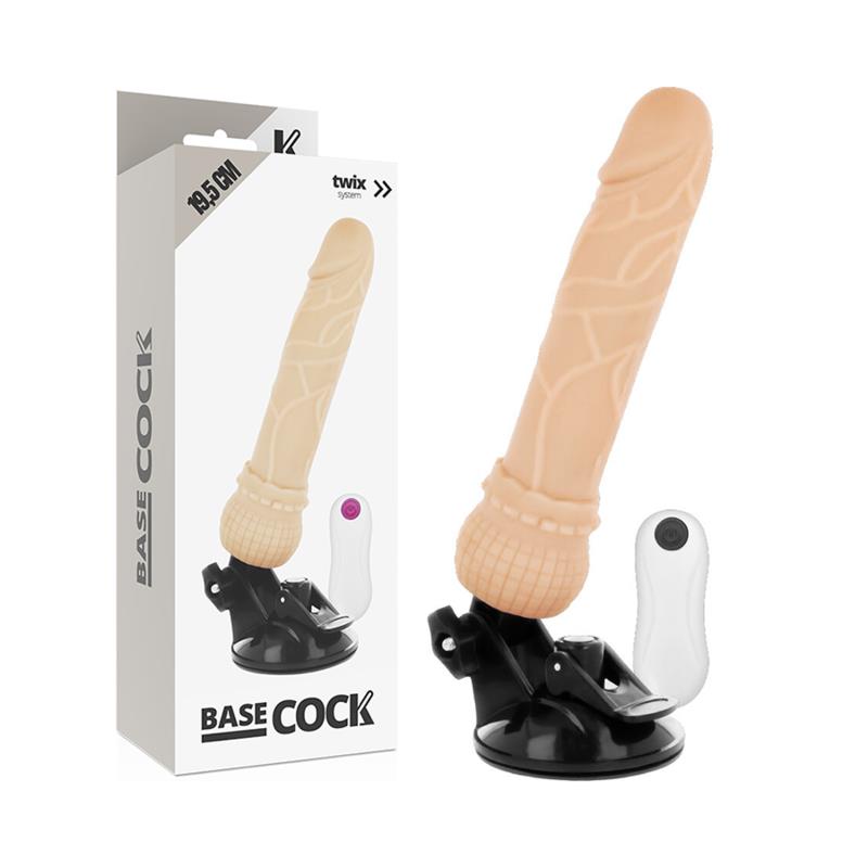 REALISTIC VIBRATOR REMOTE CONTROL FLESH 19.5 CM -O- 4 CM