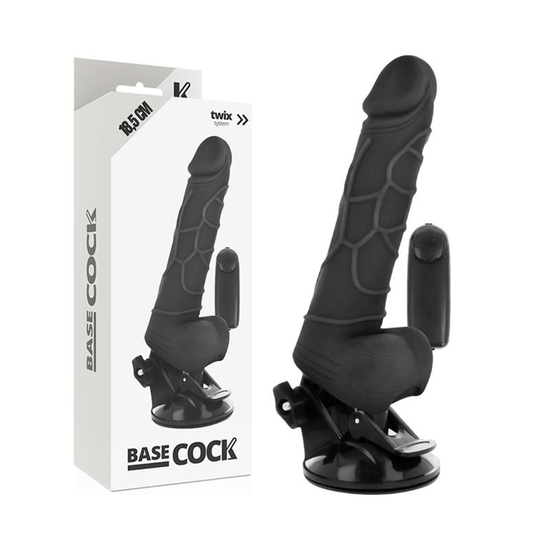 REALISTIČNI VIBRATOR NA DALJINSKO UPRAVLJANJE KOŽA 18.5 CM -O- 4CM