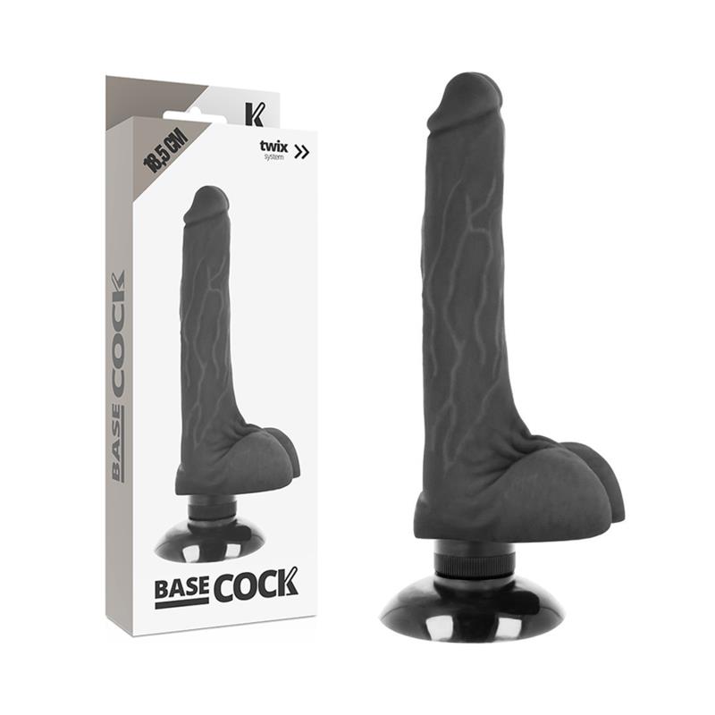 REALISTIC VIBRATOR 2-1 FLESH 18.5 CM -O- 4 CM