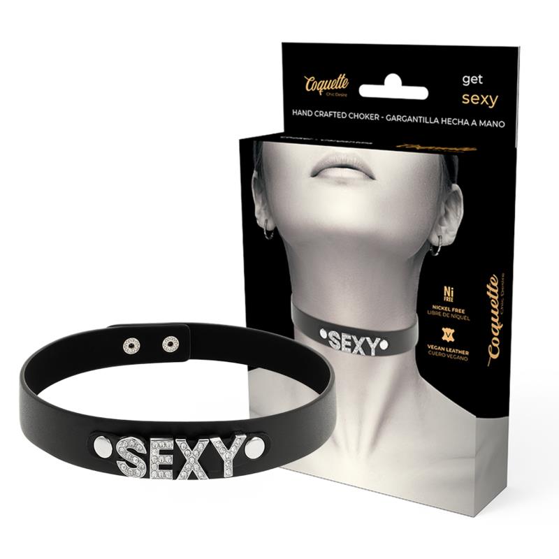 SEXY VEGAN LEATHER CHOKER