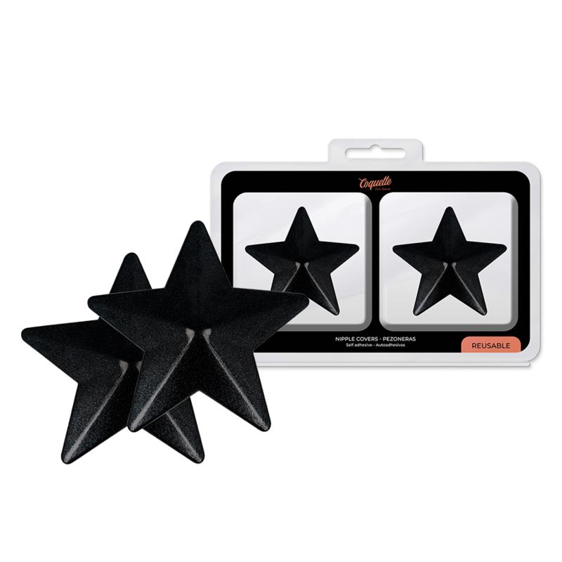 NIPPLE COVERS BLACK STARS