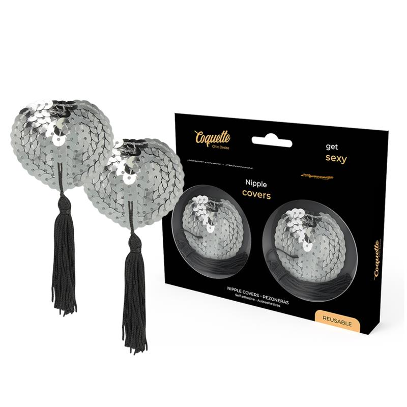 NIPPLE COVERS SILVER