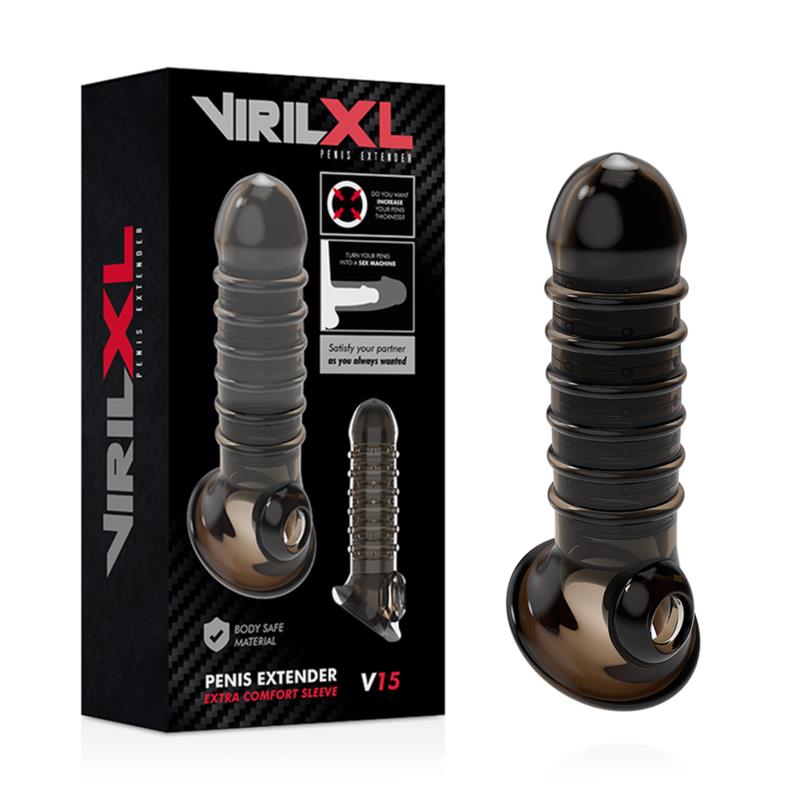 PENIS EXTENSION AND SHEATH V15 BLACK