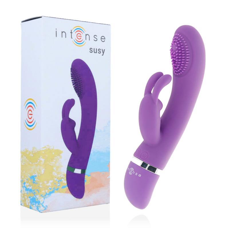 SUSY SILICONE RABBIT LILAC OSCILLATING VIBRATOR