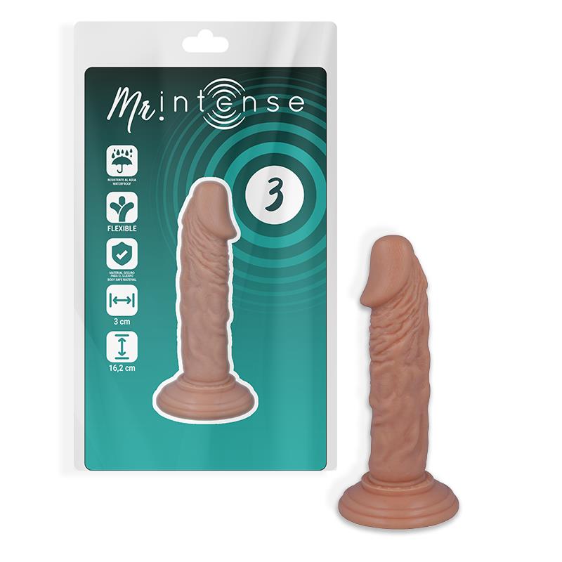 3 REALISTIC COCK 16.2 CM -O- 3 CM