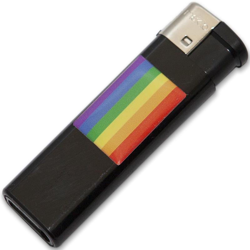 LIGHTER BLACK WITH LGBT FLAG
