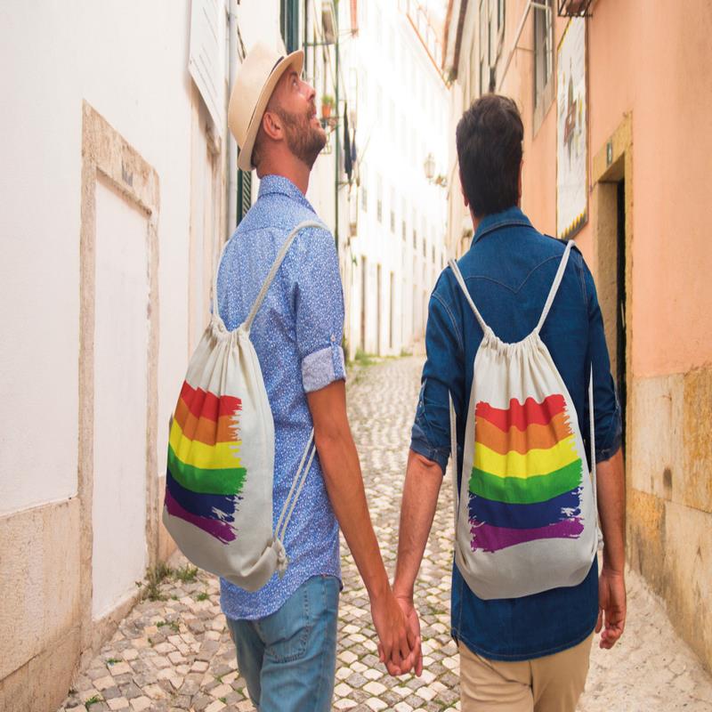 COTTON LGBT FLAG BACKPACK