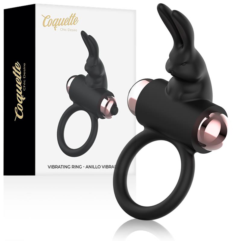 COCK RING WITH VIBRATOR BLACK/ GOLD
