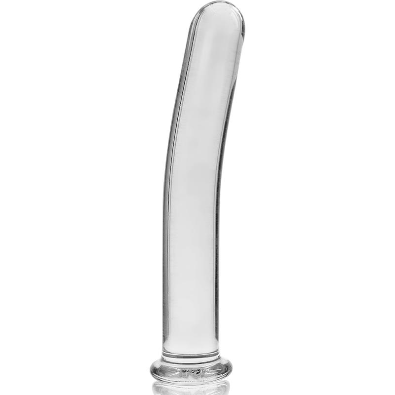 MODEL 9 DILDO BOROSILICATE GLASS CLEAR 15.5 CM -O- 2.5 CM