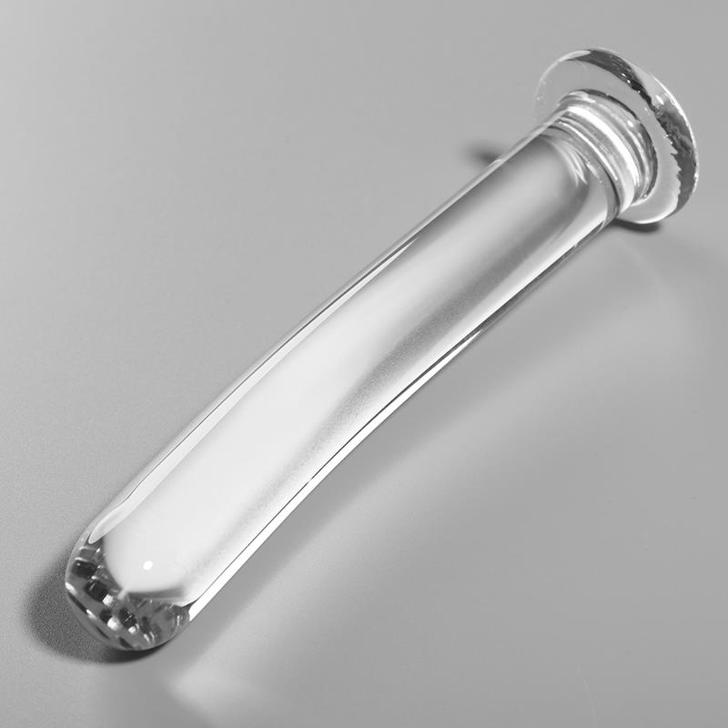 MODEL 9 DILDO BOROSILICATE GLASS CLEAR 15.5 CM -O- 2.5 CM