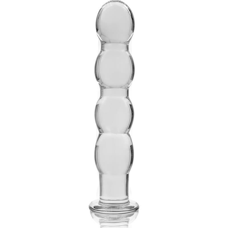 MODEL 10 DILDO BOROSILICATE GLASS CLEAR 16.5 CM -O- 3.5 CM
