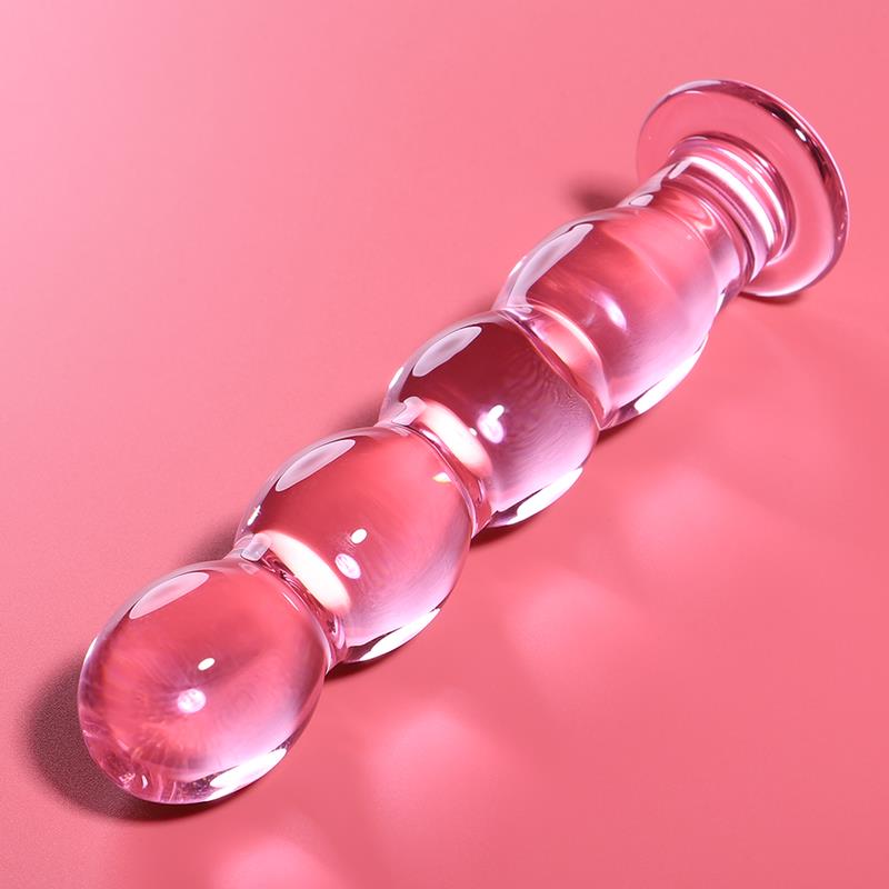 MODEL 10 DILDO BOROSILICATE GLASS CLEAR 16.5 CM -O- 3.5 CM