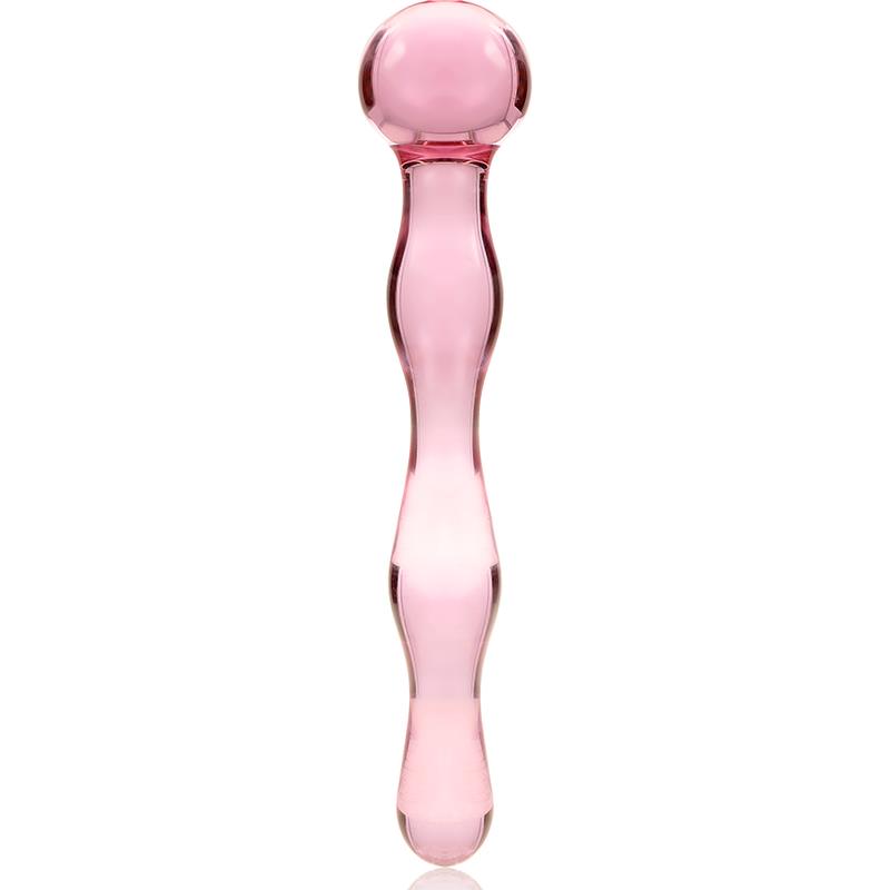 MODEL 13 DILDO BOROSILICATE GLASS CLEAR 18 CM -O- 3.5 CM