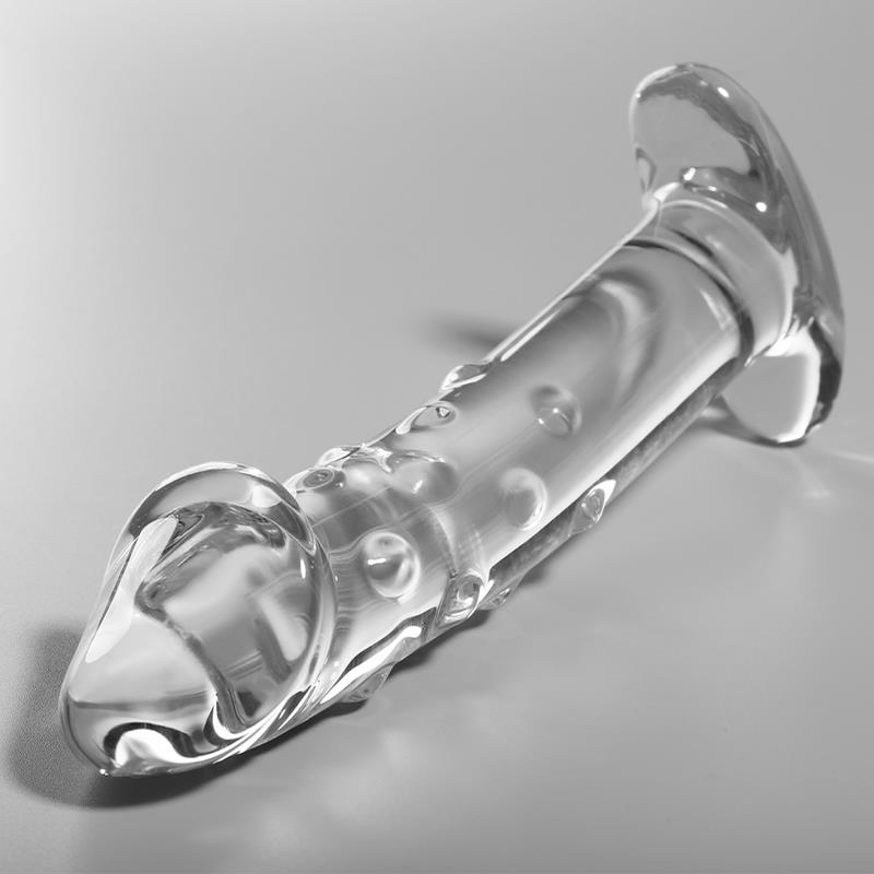 MODEL 19 DILDO BOROSILICATE GLASS CLEAR 18.5 CM -O- 4 CM