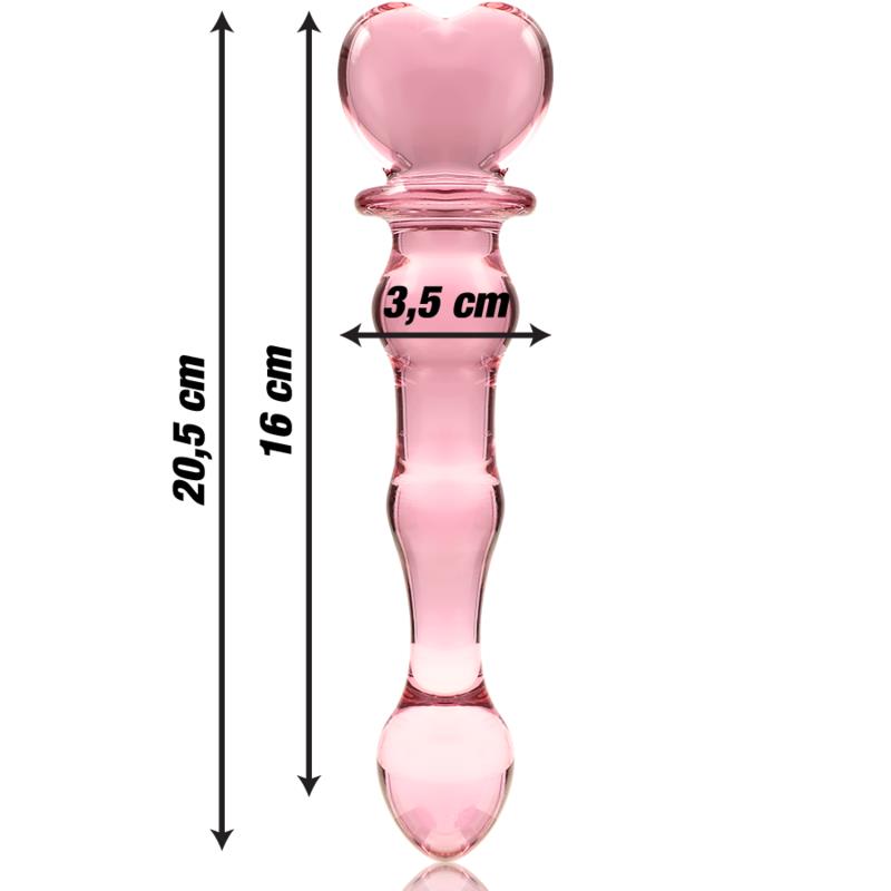 MODEL 21 DILDO OD BOROSILIKATNOG STAKLA PROZIRNO 20.5 CM -O- 3.5 CM