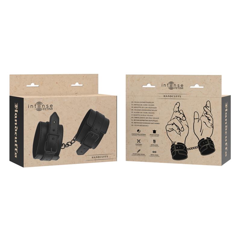 FETISH VEGAN LEATHER HANDCUFFS