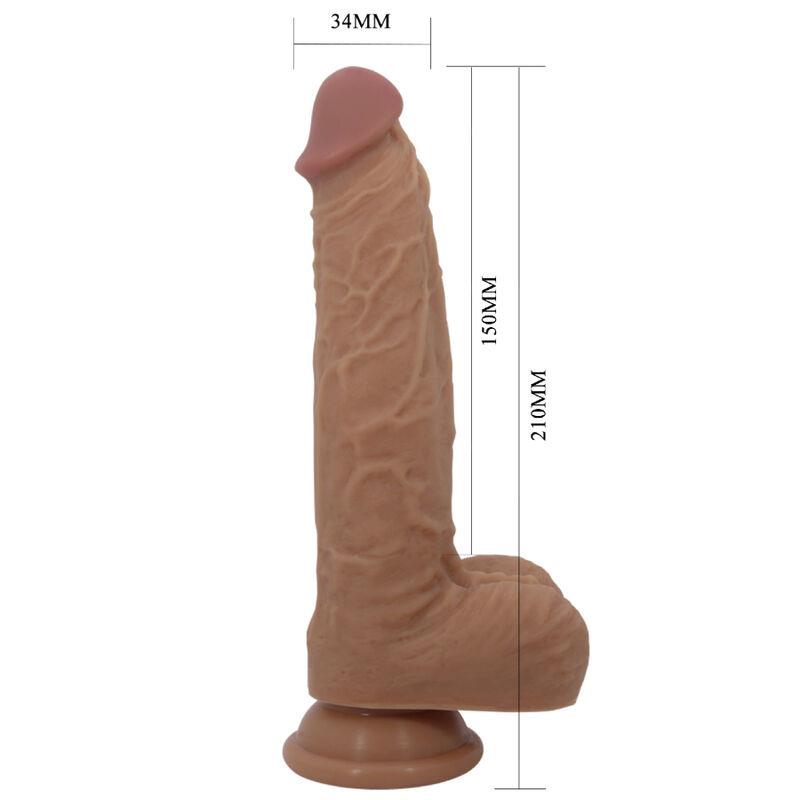 JONATHAN SILICONE DILDO 3 VIBRATIONS + 3 INSERTION MEASUREMENTS REMOTE CONTROL 21 CM