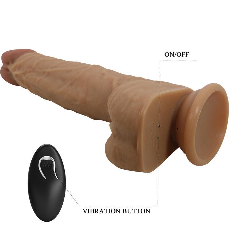 JONATHAN SILICONE DILDO 3 VIBRATIONS + 3 INSERTION MEASUREMENTS REMOTE CONTROL 21 CM