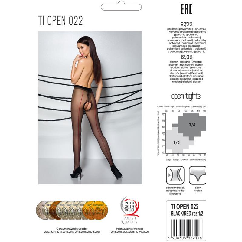 TIOPEN 022 BLACK TIGHTS 1/2 20 DEN