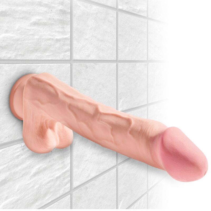 REALISTIC PENIS WITH BALLS 3D 24.8 CM LIGHT