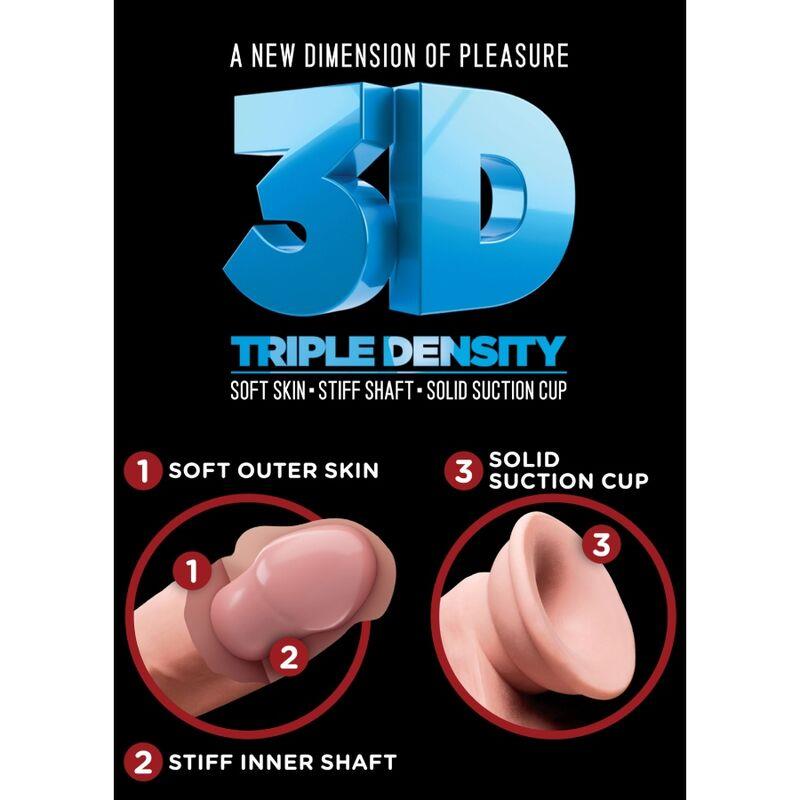 REALISTIC PENIS WITH BALLS 3D 24.8 CM LIGHT