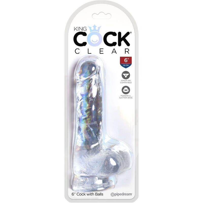 JASEN REALISTIČNI PENIS Z JAJCI 13.5 CM PROZOREN