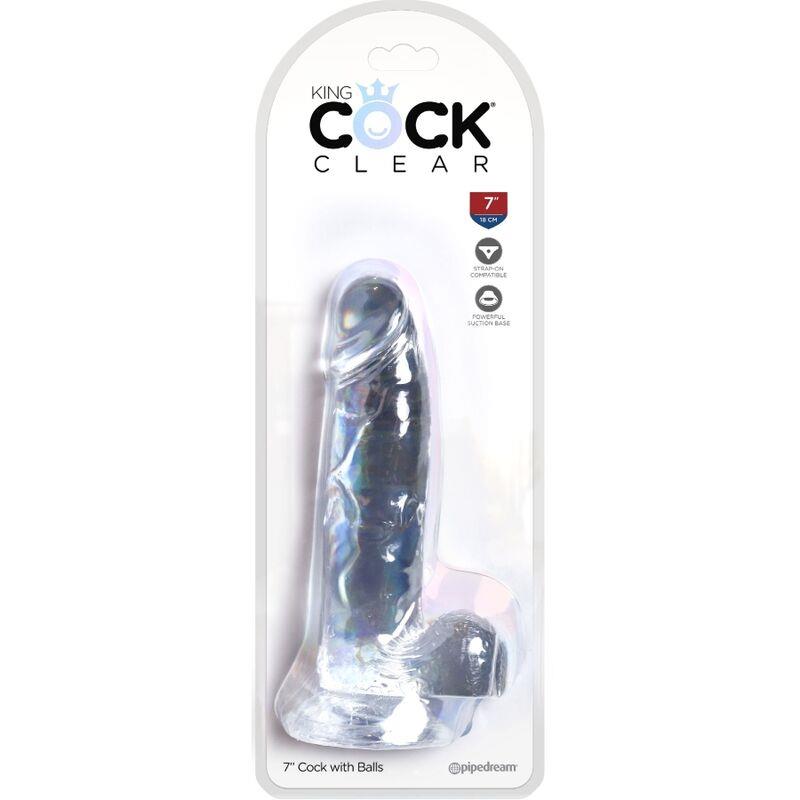 JASEN REALISTIČNI PENIS S KUGLICAMI 15,2 CM PROZOREN