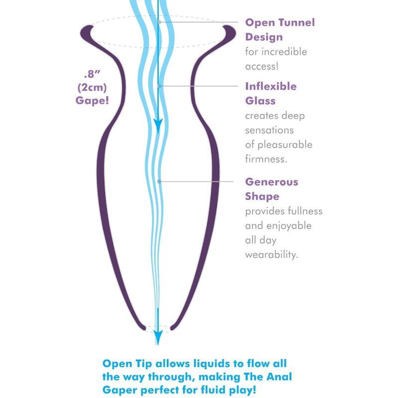 ANAL GAPER DILATOR FOR BEGINNERS CRYSTAL SIZE S