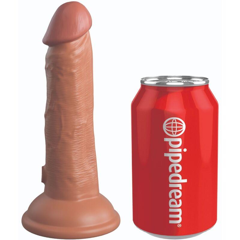 ELITE REALISTIC SILICONE DILDO 15.2 CM CARAMEL
