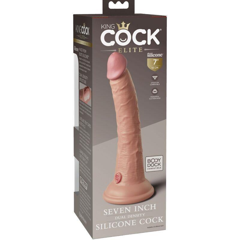 ELITE REALISTIC SILICONE DILDO 17.8 CM
