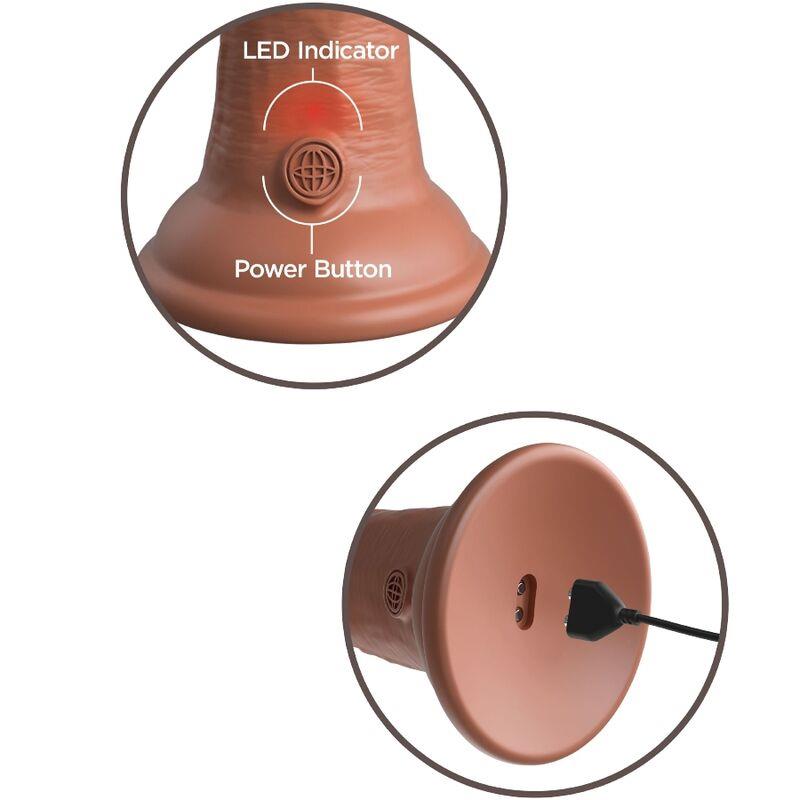 ELITE REALISTIC DILDO VIBRIRAJUČI & SILIKON 15.2 CM KARAMELA