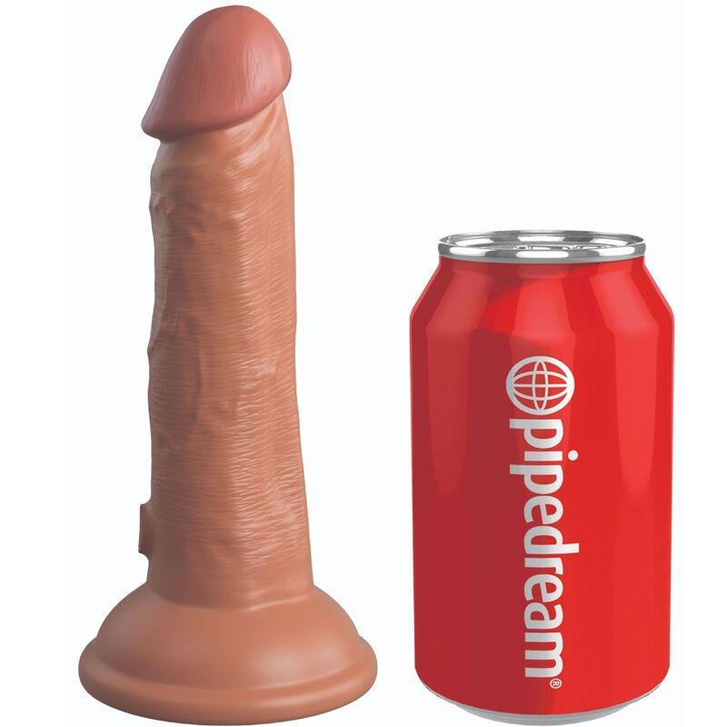 ELITE REALISTIC DILDO VIBRIRAJUČI & SILIKON 15.2 CM KARAMELA