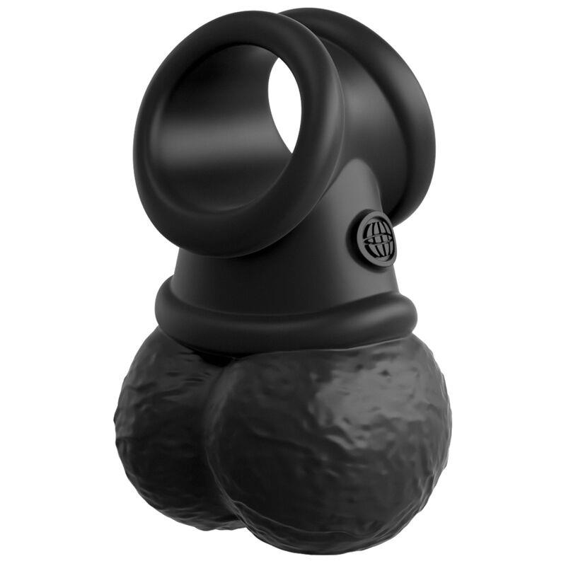 ELITE DELUXE ADJUSTABLE HARNESS KIT RING WITH TESTICLES & DILDO 20.3 CM