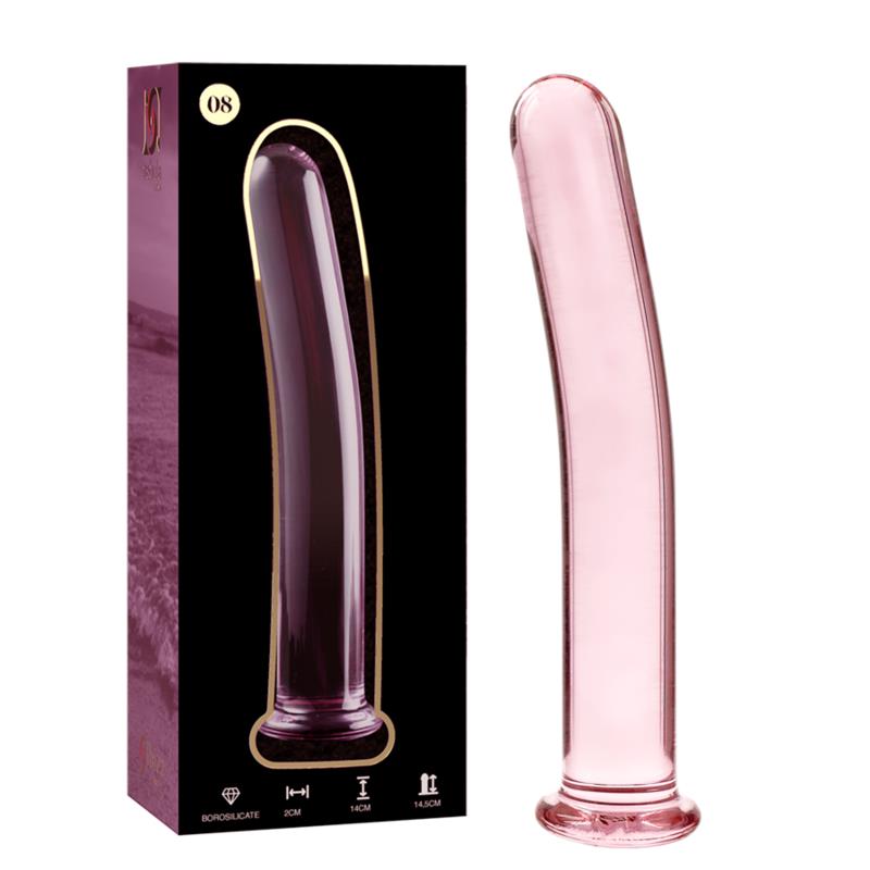 MODEL 8 DILDO BOROSILIKATNO STEKLO JASNO 14.5 CM -O- 2 CM