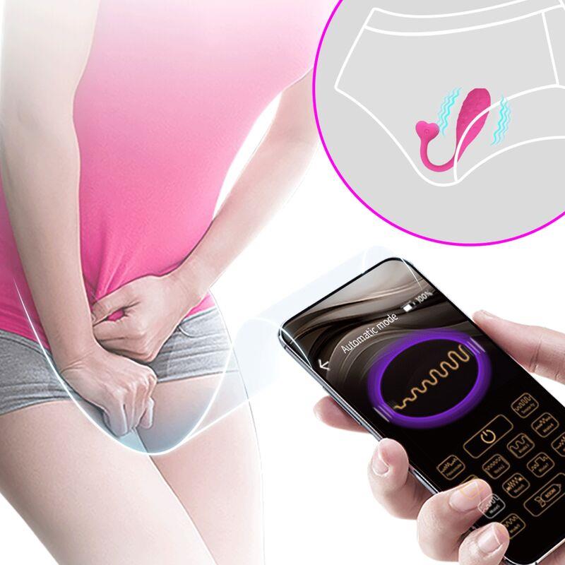 APP CONTROLLED PINK FISHER VIBRATING EGG