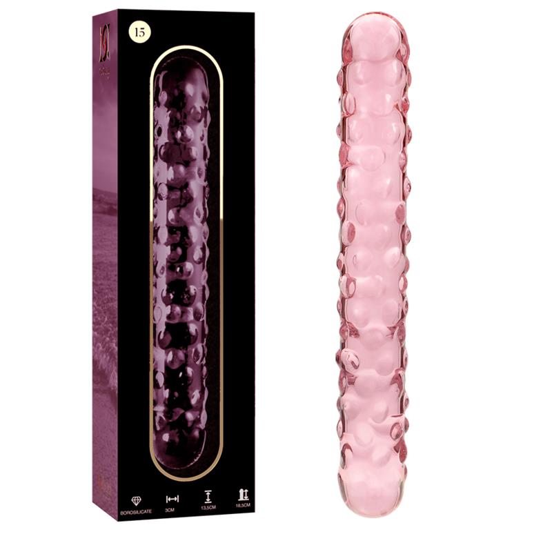 MODEL 15 DILDO OD BOROSILIKATNOG STAKLA PROZIRNO 18.5 CM -O- 3 CM