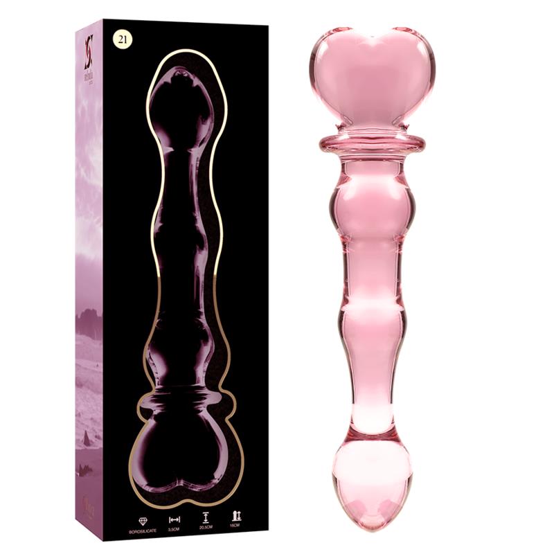 MODEL 21 DILDO OD BOROSILIKATNOG STAKLA PROZIRNO 20.5 CM -O- 3.5 CM