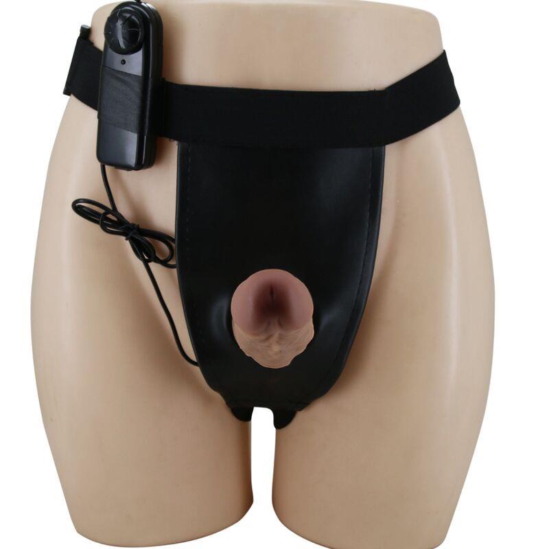 HARNESS BRIEFS WITH VIBRATION DILDO INCLUDED