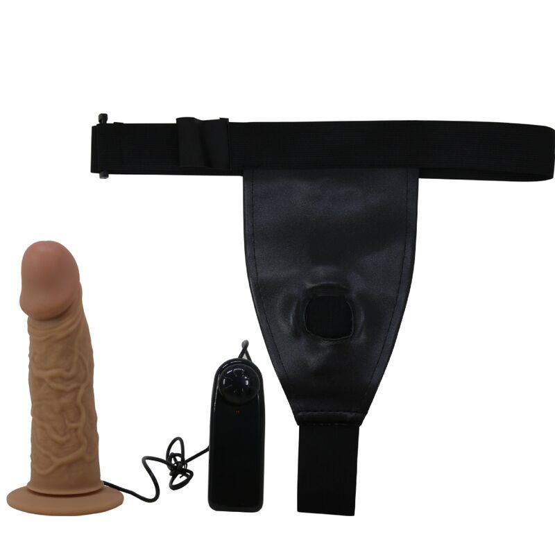 HARNESS BRIEFS WITH VIBRATION DILDO INCLUDED