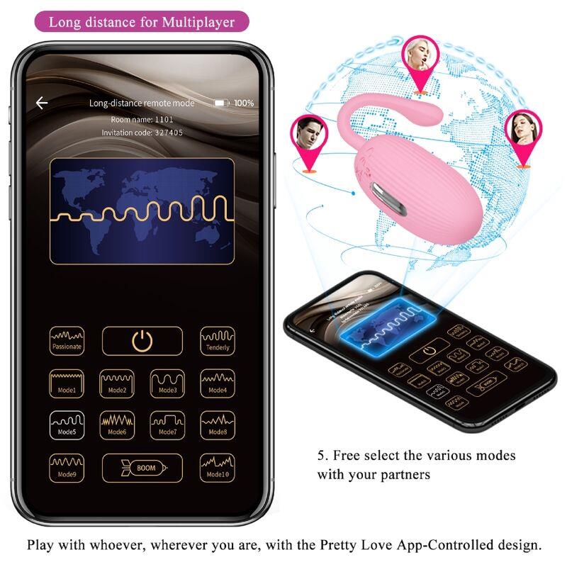 DOREEN PINK RECHARGEABLE VIBRATING EGG