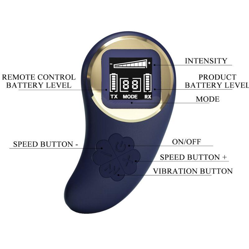 VIVIAN BLUE REMOTE CONTROL VIBRATING EGG