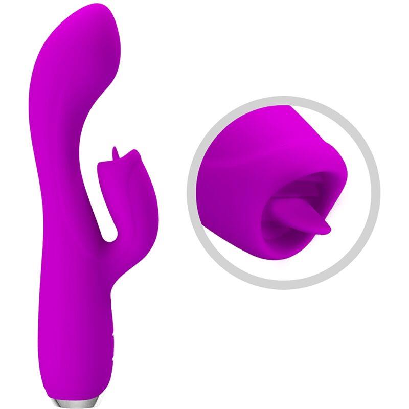 GLORIA RECHARGEABLE RABBIT VIBRATOR-WATERPROOF PURPLE