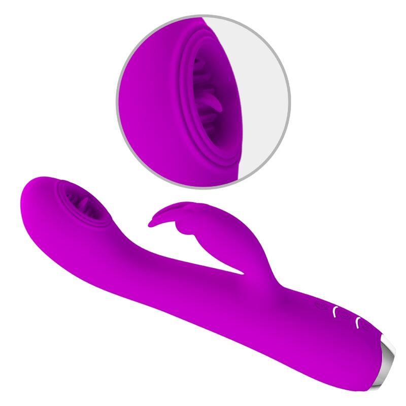 RACHEL RECHARGEABLE VIBRATOR WITH PURPLE SUCTION CUP