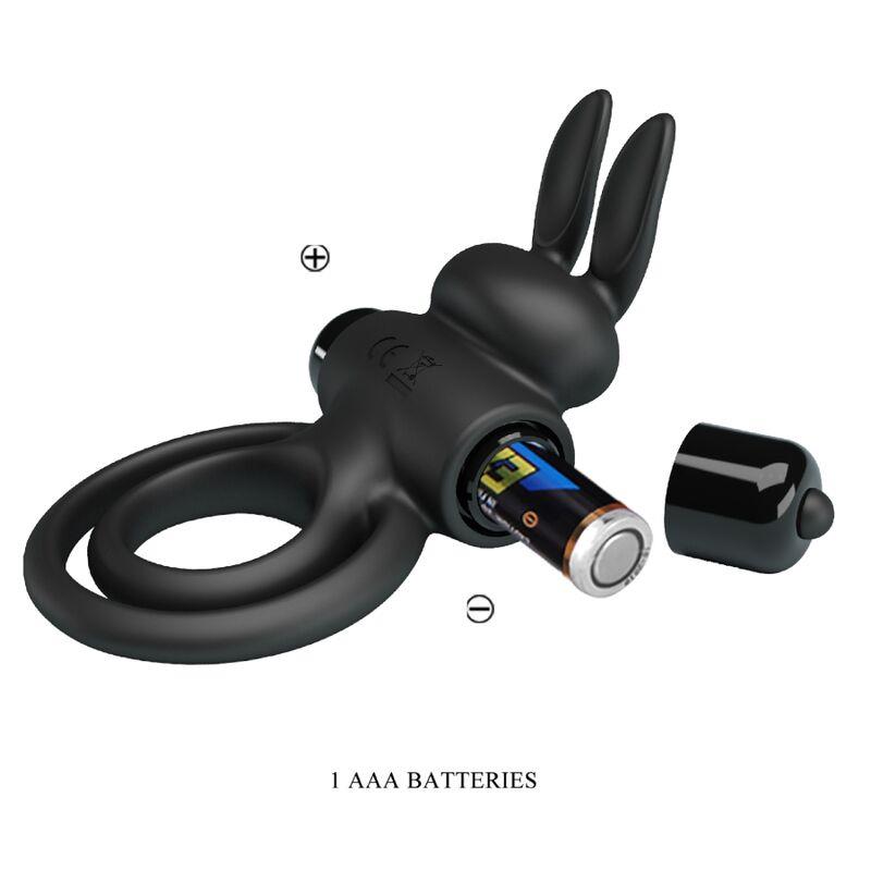 VIBRATOR III RABBIT RING FOR BLACK PENIS