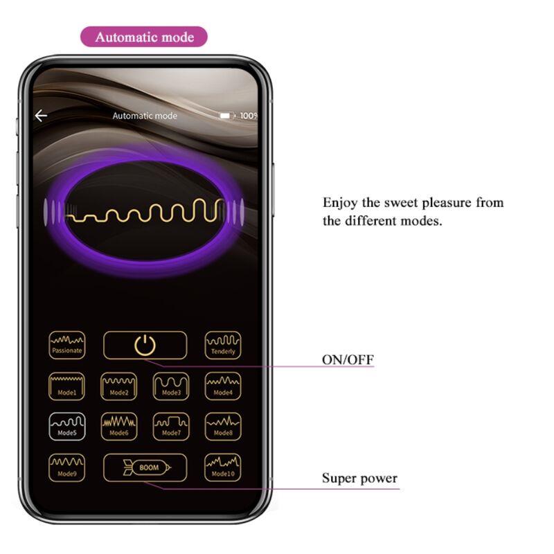 ELVIRA RECHARGEABLE VIBRATING BALLS PURPLE