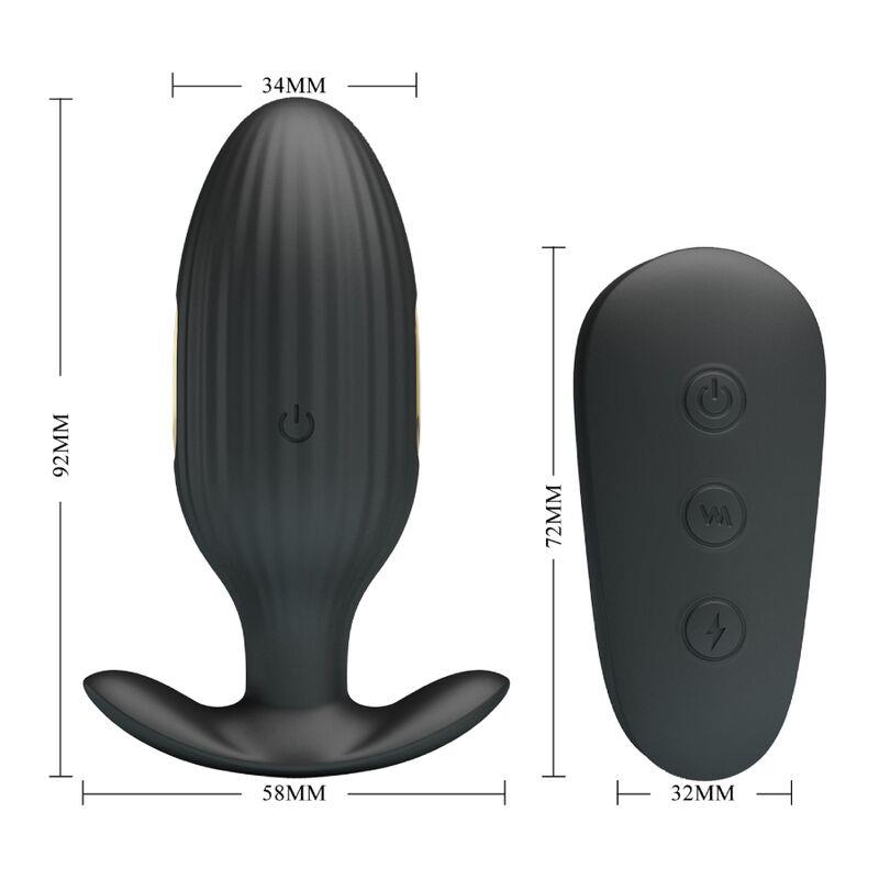 KELLY PLUG ANAL RECHARGEABLE VIBRATOR BLACK