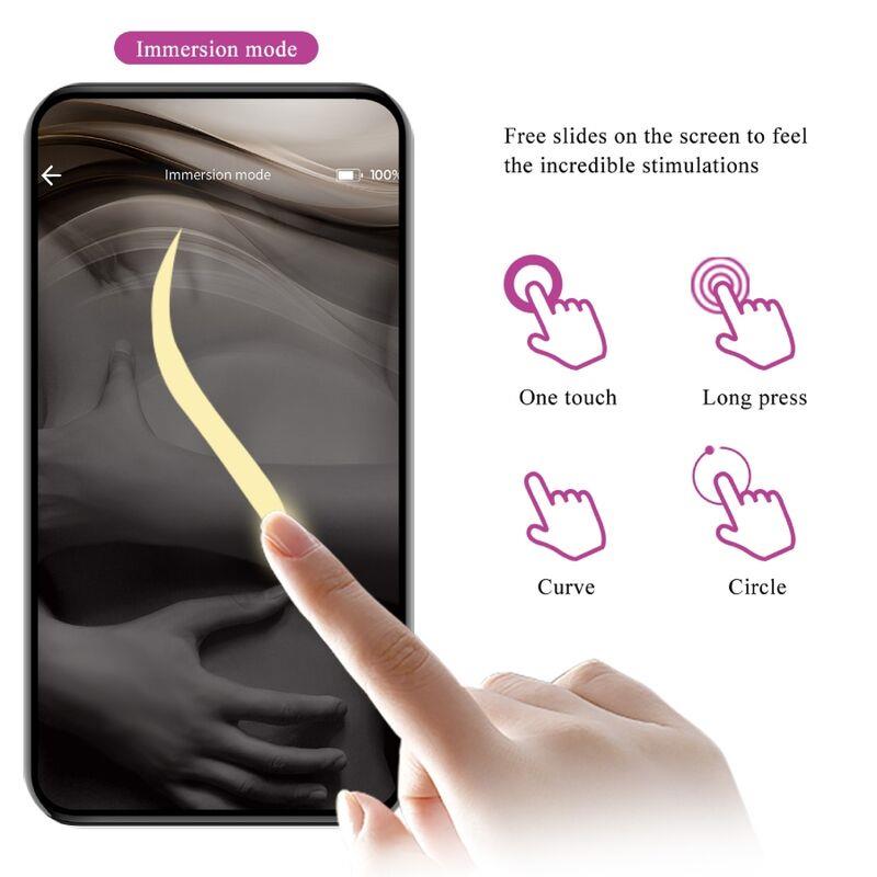 NYMPH VIBRATING EGG APP CONTROLLED PURPLE