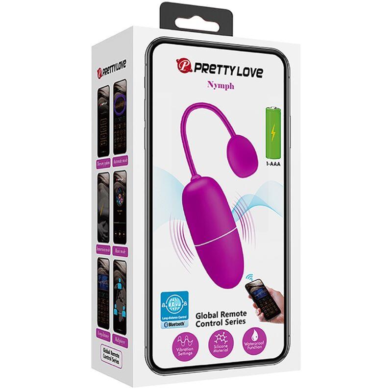 NYMPH VIBRATING EGG APP CONTROLLED PURPLE